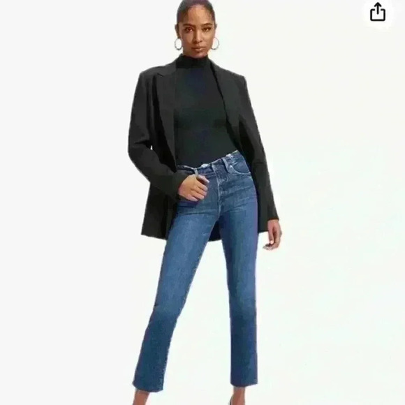 Good AMERICAN GOOD STRAIGHT SPLIT POCKETS SIZE 4/27 - Picture 1 of 10